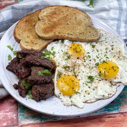 Sirloin TPS 'N' Eggs
